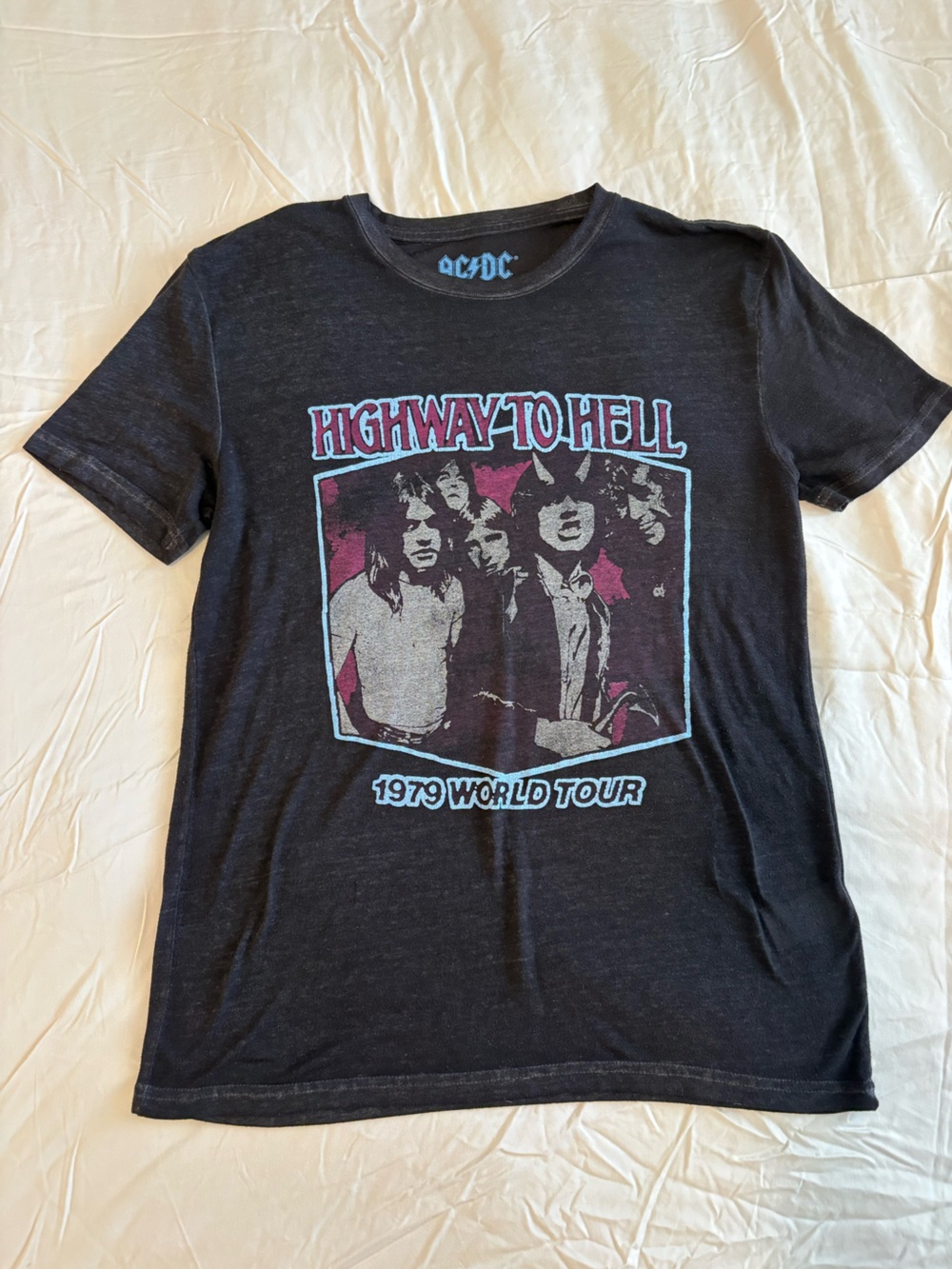 Lucky Brand AC/DC Highway to Hell 1979 Tour Graphic Tee S